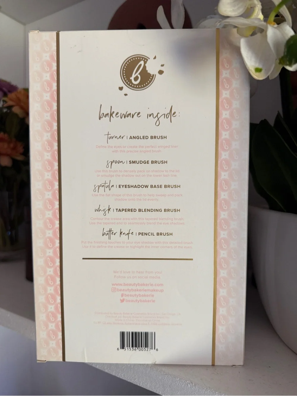 Beauty Bakerie Pink & Gold Bakeware Eye Brush Set
